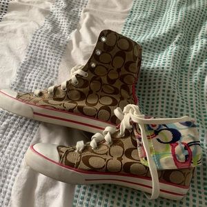 Vintage Coach high top sneakers